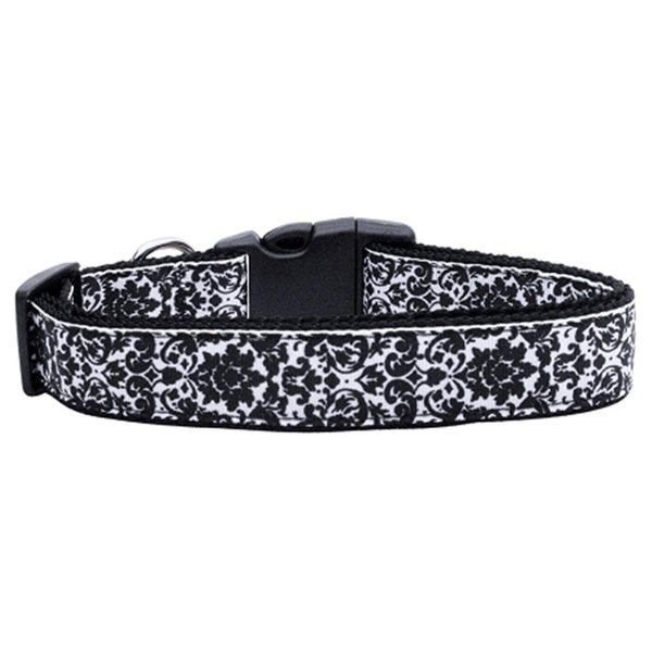 Pet Pal Fancy Black & White Nylon Ribbon Dog Collar Extra Large PE814693